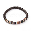 Polymer Clay Heishi Beads Stretch Bracelets BJEW-JB05811-05-1