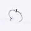 Anti-Tarnish Titanium Steel 18 Gauge Fake Lip Rings Piercing Jewelry WG218DE-08-1