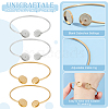 Unicraftale 4Pcs 2 Colors 304 Stainless Steel Bangle Makings STAS-UN0053-10-5