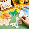   30Pcs 5 Style Unfinished Wood Cutouts DIY-PH0009-05-3