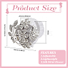 Silk Cloth & Zinc Alloy Crystal Rhinestone Wrist Corsage AJEW-WH0314-928-2