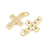 Brass Micro Pave Cubic Zirconia Pendants KK-C162-091G-2