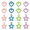 32Pcs 8 Style Spray Painted Alloy Pendants X1-FIND-LS0001-59-1