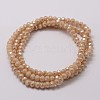 Electroplate Glass Bead Strands X-GLAA-K016-3x4mm-02PL-2