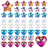 80Pcs 8 Style Electroplate Glass Charms GLAA-PH0001-81-1