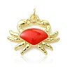 Brass Enamel Pendants KK-C143-54B-G-3