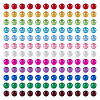 360Pcs 12 Colors Spray Painted Acrylic Beads MACR-TA0002-25-1
