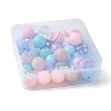 DIY Round Acrylic & Resin Jewelry Making Findings Kits DIY-FS0007-63-6