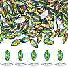 100Pcs Glass Rhinestone Cabochons RGLA-FG0001-25A-1