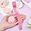 3 Rolls 3 Colors Polyester Frayed Fringe Ribbon OCOR-TA0003-81A-6