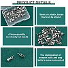 Unicraftale 60Pcs 201 Stainless Steel Screw Eye Pin Peg Bails STAS-UN0043-48-5