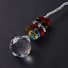 Crystal Teardrop Beaded Wall Hanging Decoration Pendant Decoration HJEW-G019-01B-4