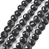 Natural Black Tourmaline Beads Strands G-C179-A20-02-2