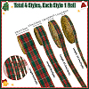 Red and Green Checkered Christmas Polycotton Ribbon OCOR-PH0005-70-4