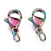 Ion Plating(IP) 304 Stainless Steel Lobster Claw Clasps LS-STAS-G240-01D-C-2