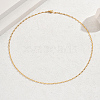 Fashionable Stainless Steel Oval Link Necklaces for Women WW9329-1