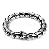 Non-Tarnish 304 Stainless Steel Viking Dragon Link Chain Bracelets for Men BJEW-D031-09P-1