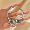 Alloy Beads European Bangles FS-WG24546-02-2