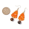 Natural Tiger Eye Dangle Earrings EJEW-MZ00276-04-3