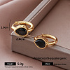 304 Stainless Steel Pave Cubic Zirconia Hoop Earrings for Women LD1323-5-1