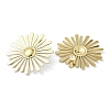 304 Stainless Steel Flower Stud Earring for Women EJEW-C092-02G-2