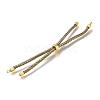 Braided Cotton Cord Slider Bracelet Making MAK-R001-01G-26-2