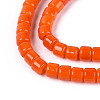 Opaque Solid Color Glass Beads Strands GLAA-N065-4x4mm-C03-3