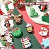 10Pcs 10 Styles Christmas Food Grade Eco-Friendly Silicone Focal Beads SIL-YW0001-30-3