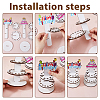 2Pcs 2 Styles Wood 3-Tier Cupcake Stand DIY-DC0003-99-4