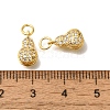 Rack Plating Brass Micro Pave Cubic Zirconia Charms KK-F883-08G-3