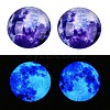 Fluorescent Glass Cabochons GGLA-T004-12F-5