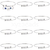 12Pcs Adjustable 304 Stainless Steel Wire Cuff Bangle Making MAK-SC0001-19-1