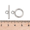 304 Stainless Steel Ring Toggle Clasps STAS-A092-09H-P-3