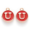 Golden Plated Enamel Alloy Charms ENAM-SZ0001-26C-U-2