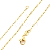 1.5mm Rack Plating Brass Ball Chain Necklaces for Women Men MAK-L044-62G-4