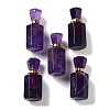 Natural Amethyst Perfume Bottle Pendants G-A026-16B-02-1