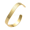 Rack Plating Brass Flat Cuff Bangles BJEW-D057-01G-1