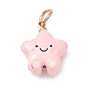 Alloy Enamel Pendants AL-CBA68FA-01B-G-1