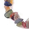 Natural & Synthetic Mixed Gemstone Chip Beaded Stretch Bracelets for Women Men BJEW-JB10652-02-3