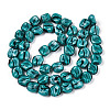 Handmade Milleflori Glass Beads Strands X-LAMP-M018-01A-10-3