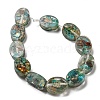 Dyed Natural Imperial Jasper with Resin Beads Strands G-G083-A01-01-2
