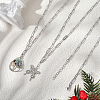 10Pcs 667 Stainless Steel Paperclip Chain Necklaces NJEW-BBC0001-48C-P-3
