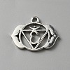 Chakra Zinc Tibetan Style Alloy Pendants FIND-WH0137-05C-AS-1