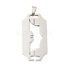 Non-Tarnish 201 Stainless Steel Pendants STAS-D190-04P-1