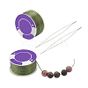2 Rolls Special Coated Polyester Beading Threads OCOR-NB0002-06E-7