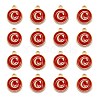 Golden Plated Alloy Enamel Charms LS-ENAM-S118-03C-2