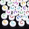 Initial Acrylic Beads X-OACR-E001-20C-1