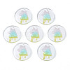 Transparent Resin Pendants RESI-N030-003-1