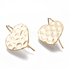 Brass Stud Earring Findings KK-Q750-033G-1