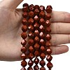 Natural Red Jasper Beads Strands G-Z119-A22-03-2